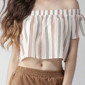 Forever 21 stripe crop top